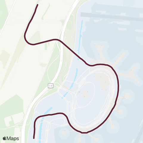 AirTrain EWR AirTrain Newark map