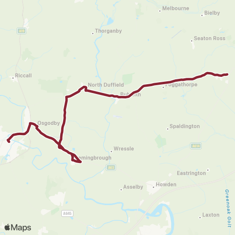 East Yorkshire  map