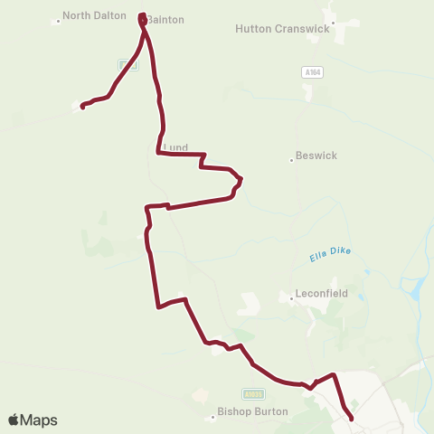 East Yorkshire  map