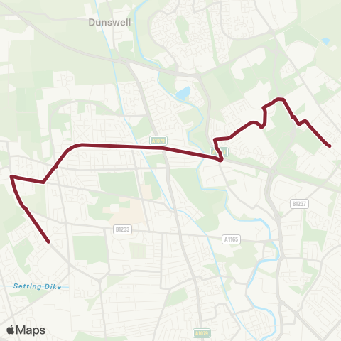 East Yorkshire  map