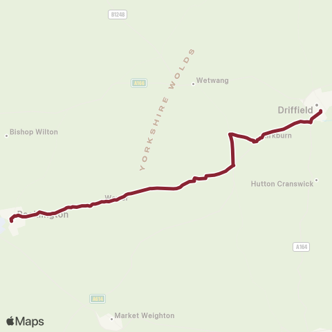 East Yorkshire  map