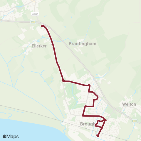 East Yorkshire  map