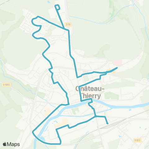 Fablio Château-Thierry Gare SNCF - Champunant - Comtesses - Hôp. - Gare SNCF map