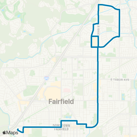 FAST FTC / Fairfield Walmart map