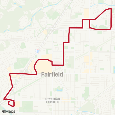 FAST FTC / Solano Town Ctr / Fairfield Walmart map