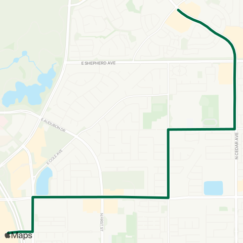 FAX NE Fresno map