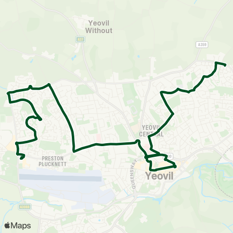 First Buses of Somerset  map