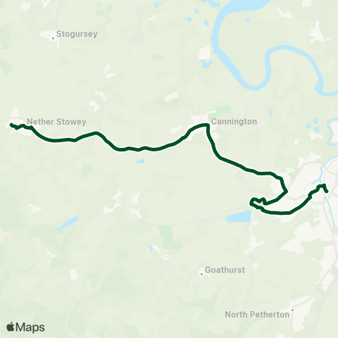 First Buses of Somerset  map