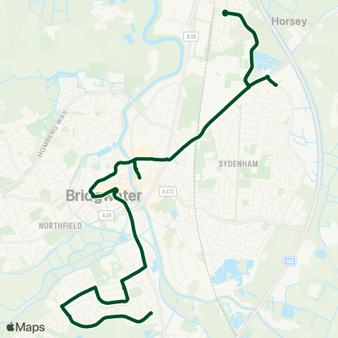 First Buses of Somerset  map