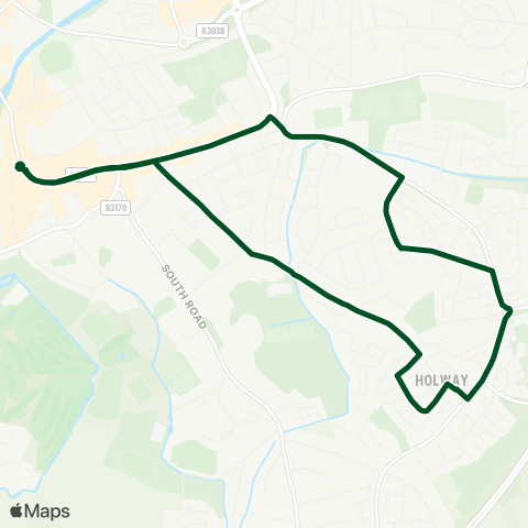 First Buses of Somerset  map