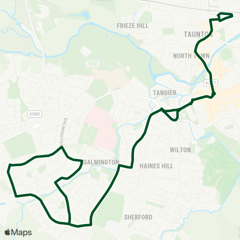 First Buses of Somerset  map