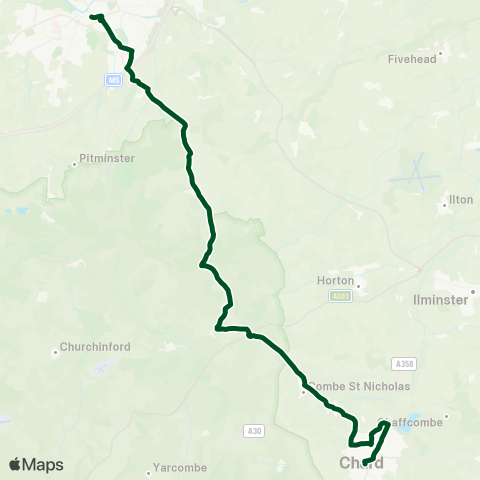 First Buses of Somerset  map