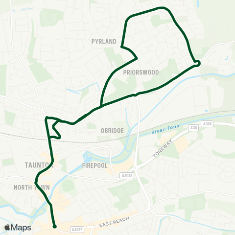 First Buses of Somerset  map