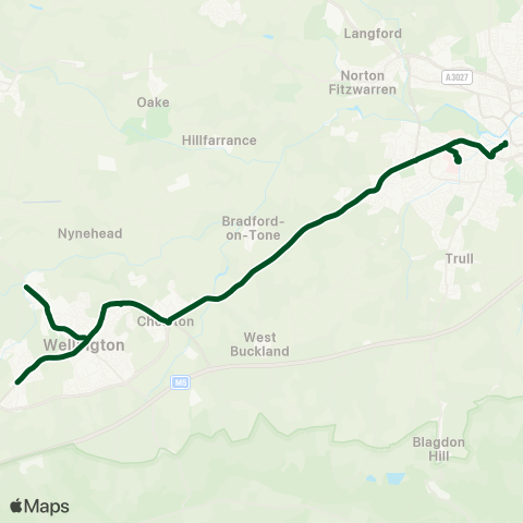 First Buses of Somerset  map