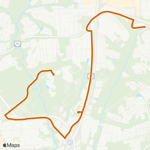 Fairfax Connector Patriot Ridge - Saratoga map