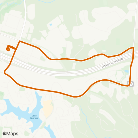 Fairfax Connector Sunrise Valley - Sunset Hills map