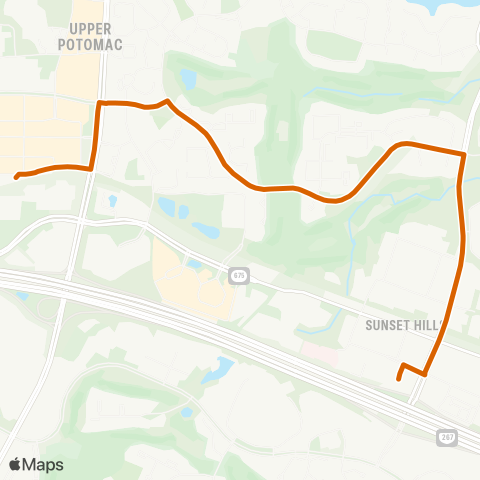 Fairfax Connector Reston TC - Wiehle map