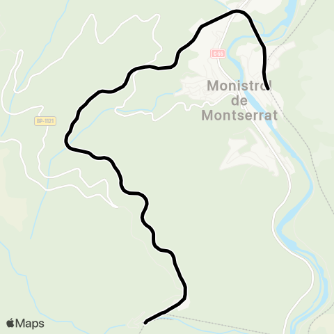 FGC Cremallera Montserrat map