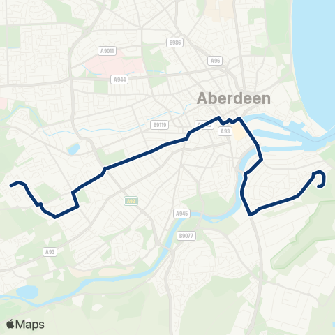 First Aberdeen Academy - Mannofield Church map