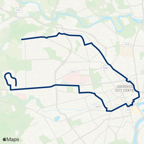 First Aberdeen Colonsay Crescent - Bonnyview Road map