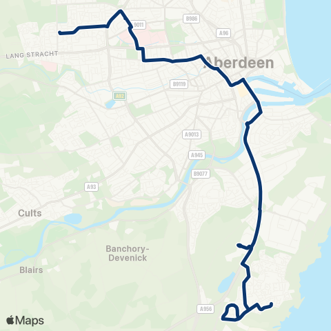 First Aberdeen Cove Circle - Findhorn Place map