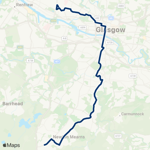 First Greater Glasgow Mitre Road - Hill Drive map