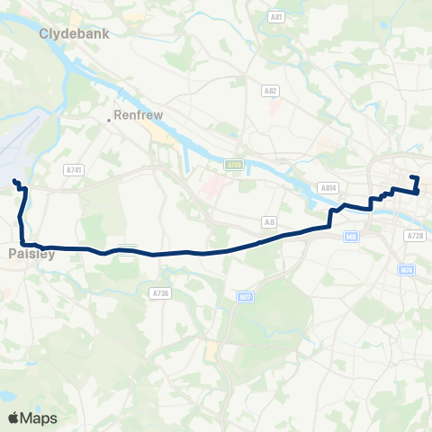 First Greater Glasgow Buchanan Bus Sta (Stance 46) - Term Bldg (Stance 1) map