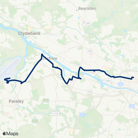 First Greater Glasgow Buchanan Bus Sta (Stance 45) - Bus Sta (Stance 2) map