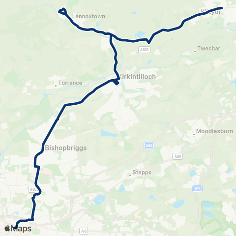 First Greater Glasgow Ellisland Terminus - Buchanan Bus Sta (Stance 37) map