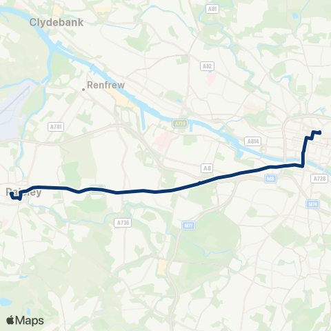 First Greater Glasgow Bus Sta (Stance 6) - Buchanan Bus Sta (Stance 12) map