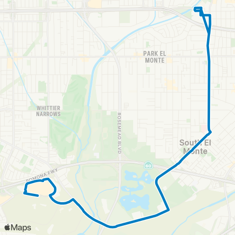 Foothill Transit El Monte Sta - The Shops at Montebell map