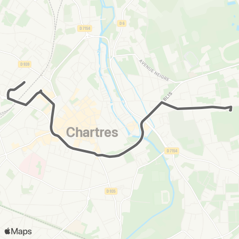 Filibus Navette Pôle d'échange - Lyce Fulbert map