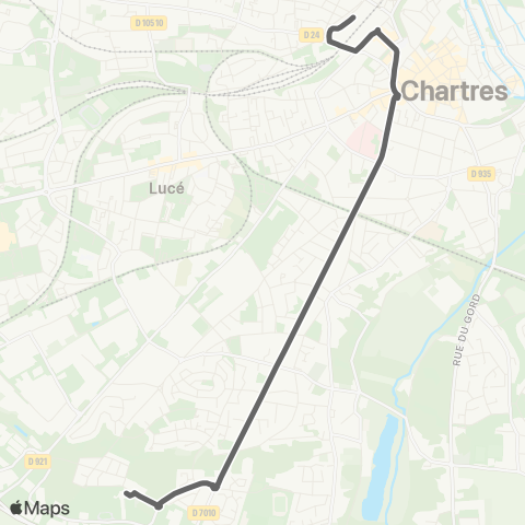 Filibus Navette Pôle d'échange - Lycée S. Monfort map