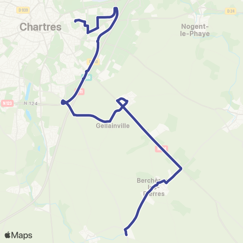 Filibus Berchères-les-Pierres - V.Hugo - M.Regnier map