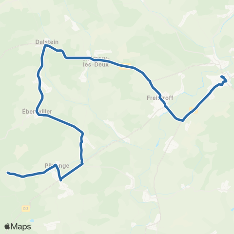 Fluo 57 Piblange / Bouzonville map