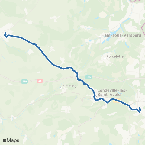 Fluo 57 Boulay-Moselle / St-Avold map