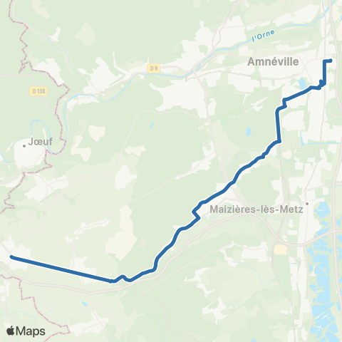 Fluo 57 Ste-Marie-aux-Chênes / Mondelange map