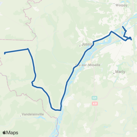 Fluo 57 Rezonville-Vionville / Metz map