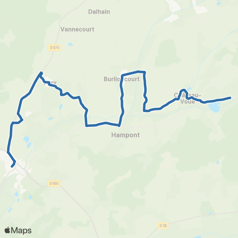 Fluo 57 Wuisse / Château Salins map