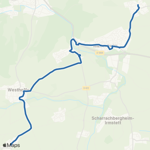 Fluo 67 Westhoffen - Nordheim map