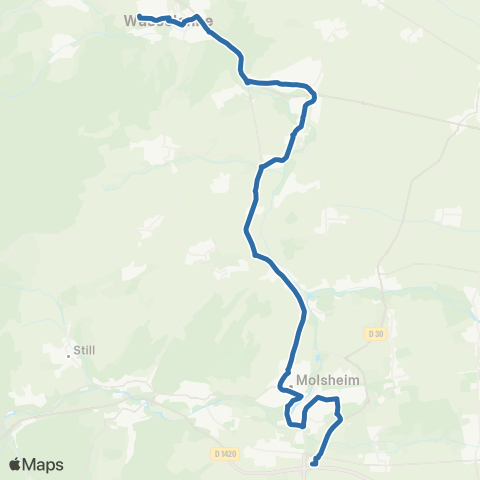 Fluo 67 Wasselonne - Marlenheim-Molsheim - Dorlisheim map