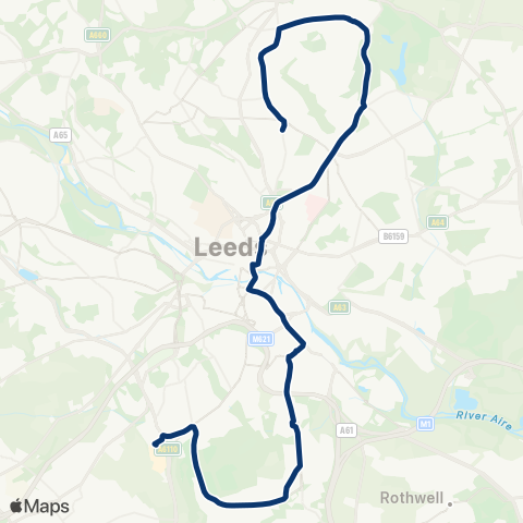 First Leeds  map