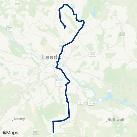 First Leeds  map