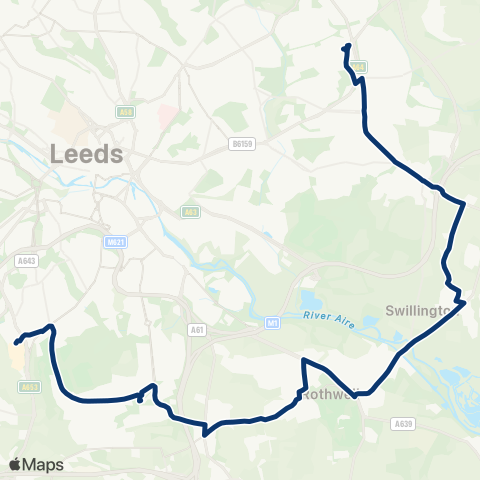 First Leeds  map