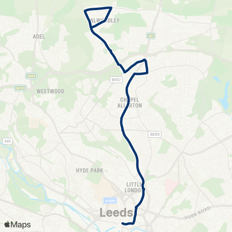 First Leeds  map