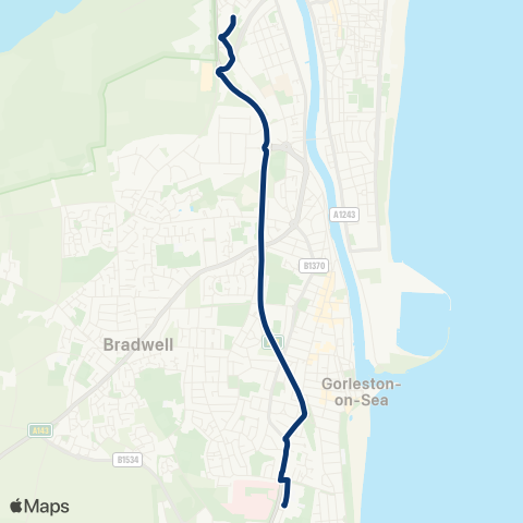 First Norfolk & Suffolk  map