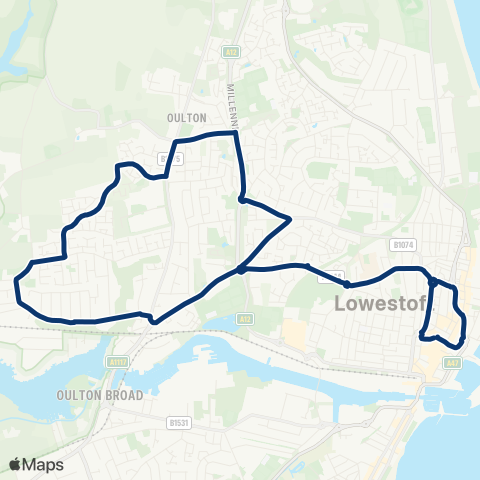 First Norfolk & Suffolk  map