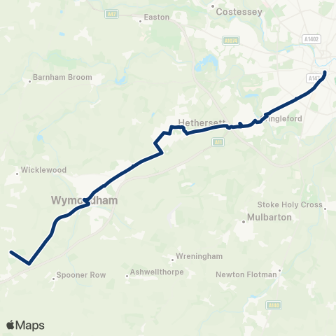 First Norfolk & Suffolk  map