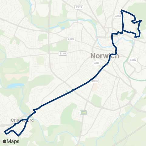 First Norfolk & Suffolk  map