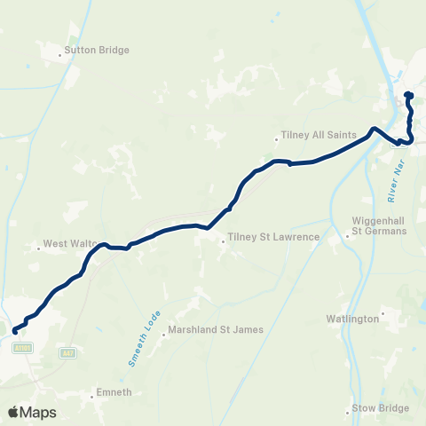 First Norfolk & Suffolk  map